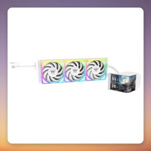 Thermaltake MAGCurve 360 Ultra 360 mm AIO Liquid Cooler, ARGB, White