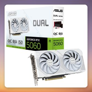 Asus Dual GeForce RTX 5060 OC White Edition 8 GB GDDR7 Graphics Card