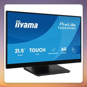 Iiyama ProLite T2254MSC-B2AG 21.5" Full HD IPS 10-Point Touchscreen Monitor, 100 Hz