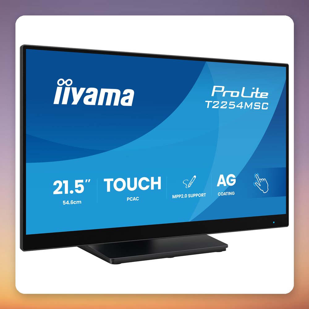 Iiyama ProLite T2254MSC-B2AG 21.5" Full HD IPS 10-Point Touchscreen Monitor, 100 Hz – image 2