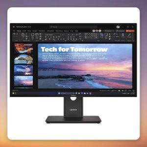 Lenovo ThinkVision T27QD-40 27″ QHD IPS Monitor, 120 Hz, USB-C 100W, RJ45