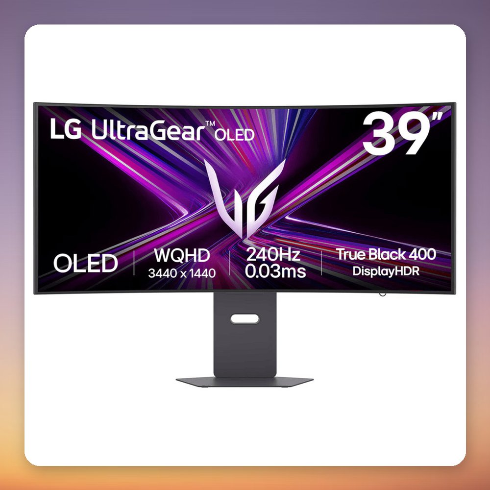 LG UltraGear 39GX900A-B 39" UltraWide WQHD OLED Gaming Monitor, 240 Hz, 800R Curved – image 2