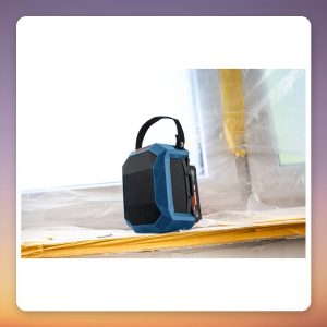 Bosch Professional GPB 18V-1 C Bluetooth Speaker with Battery Cover, IP54, 11 W, Blue/Black