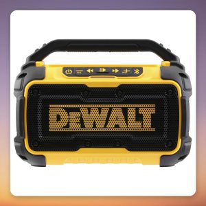 DeWalt DCR011-XJ 20W Bluetooth Jobsite Speaker, 10.8V-54V XR Battery, Bare Unit