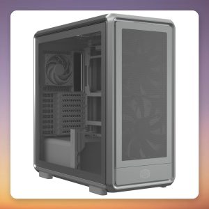 Cooler Master MasterFrame 600 Mesh ARGB E-ATX Mid Tower Case, Silver, Tempered Glass