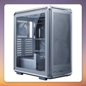 Cooler Master MasterFrame 500 Mesh ARGB Midi Tower Case, Silver, Tempered Glass, E-ATX