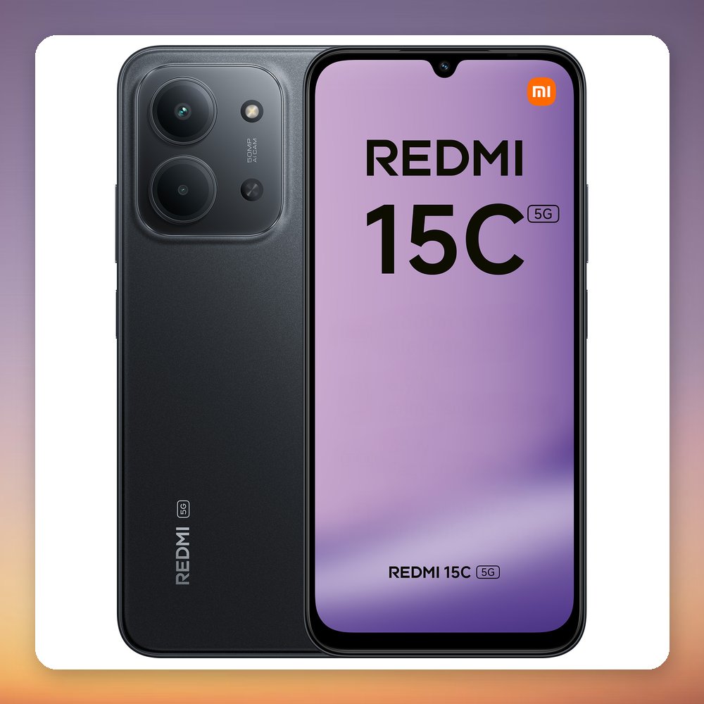 Xiaomi Redmi 15C 5G 128 GB 4 GB RAM 6.9" 120 Hz 6000 mAh Midnight Black