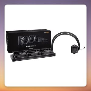 be quiet! Pure Loop 3 360mm AIO Liquid CPU Cooler, 3x 120 mm PWM Fans, Black