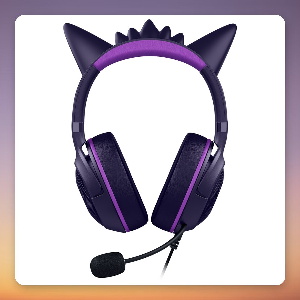 Razer Kraken Kitty V2 Pokémon Gengar Edition USB Gaming Headset, Purple, RGB – image 2