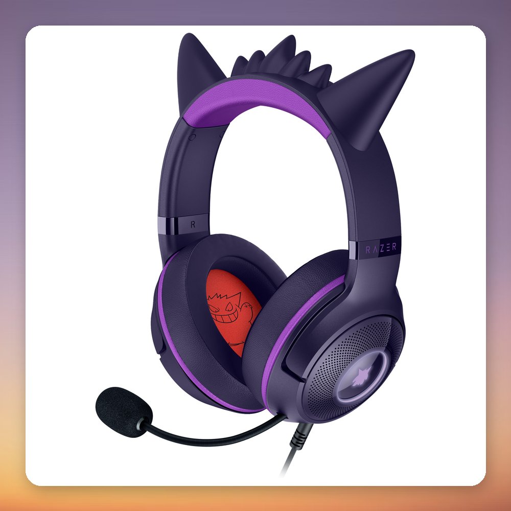 Razer Kraken Kitty V2 Pokémon Gengar Edition USB Gaming Headset, Purple, RGB – image 3