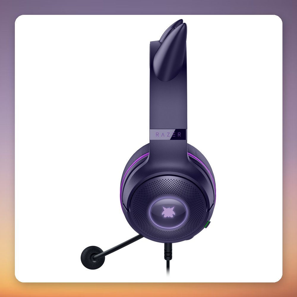 Razer Kraken Kitty V2 Pokémon Gengar Edition USB Gaming Headset, Purple, RGB – image 4