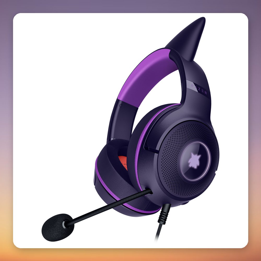 Razer Kraken Kitty V2 Pokémon Gengar Edition USB Gaming Headset, Purple, RGB – image 5