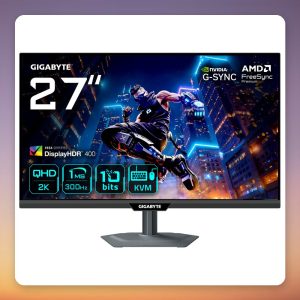 GigaByte M27Q3 27-Inch QHD 300Hz SS-IPS Gaming Monitor with KVM
