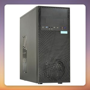 Inter-Tech IT-8835 Ripple ATX Midi Tower Case, Black, 3x USB-C