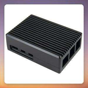 Inter-Tech ODS-739 Aluminium Case for Raspberry Pi 5, Black