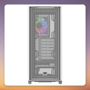Thermaltake S380 TG ARGB Snow White Mid-Tower ATX Case, Tempered Glass