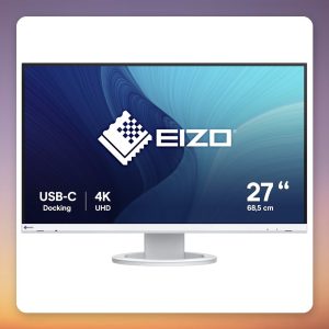 Eizo FlexScan EV2740S 27-Inch 4K IPS Monitor, USB-C 70W PD, White