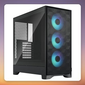 Fractal Design Pop 2 Air TG RGB ATX Mid Tower Case, Black, 3x 120 mm Fans