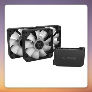 APNX FP1-120 120 mm PWM ARGB Case Fan, Black, 3 Pack