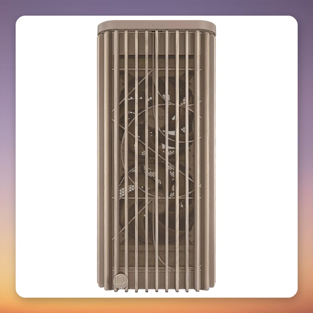 Asus ProArt PA401 Wood Mesh ATX Mid Tower Case, Beige, 2x 160 mm Fans – image 2