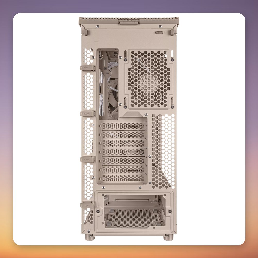 Asus ProArt PA401 Wood Mesh ATX Mid Tower Case, Beige, 2x 160 mm Fans – image 6