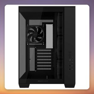 ASUS A32 PLUS ARGB Mid Tower Case, Black, 2x Tempered Glass, 4x ARGB Fans