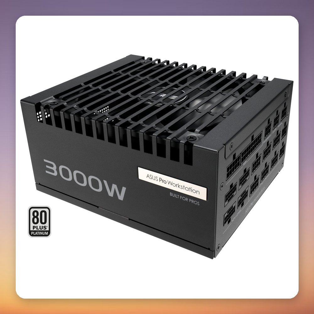 Asus Pro WS 3000W Platinum (PRO-WS-3000P) 3000W 80 PLUS Platinum Fully Modular ATX 3.1 PSU