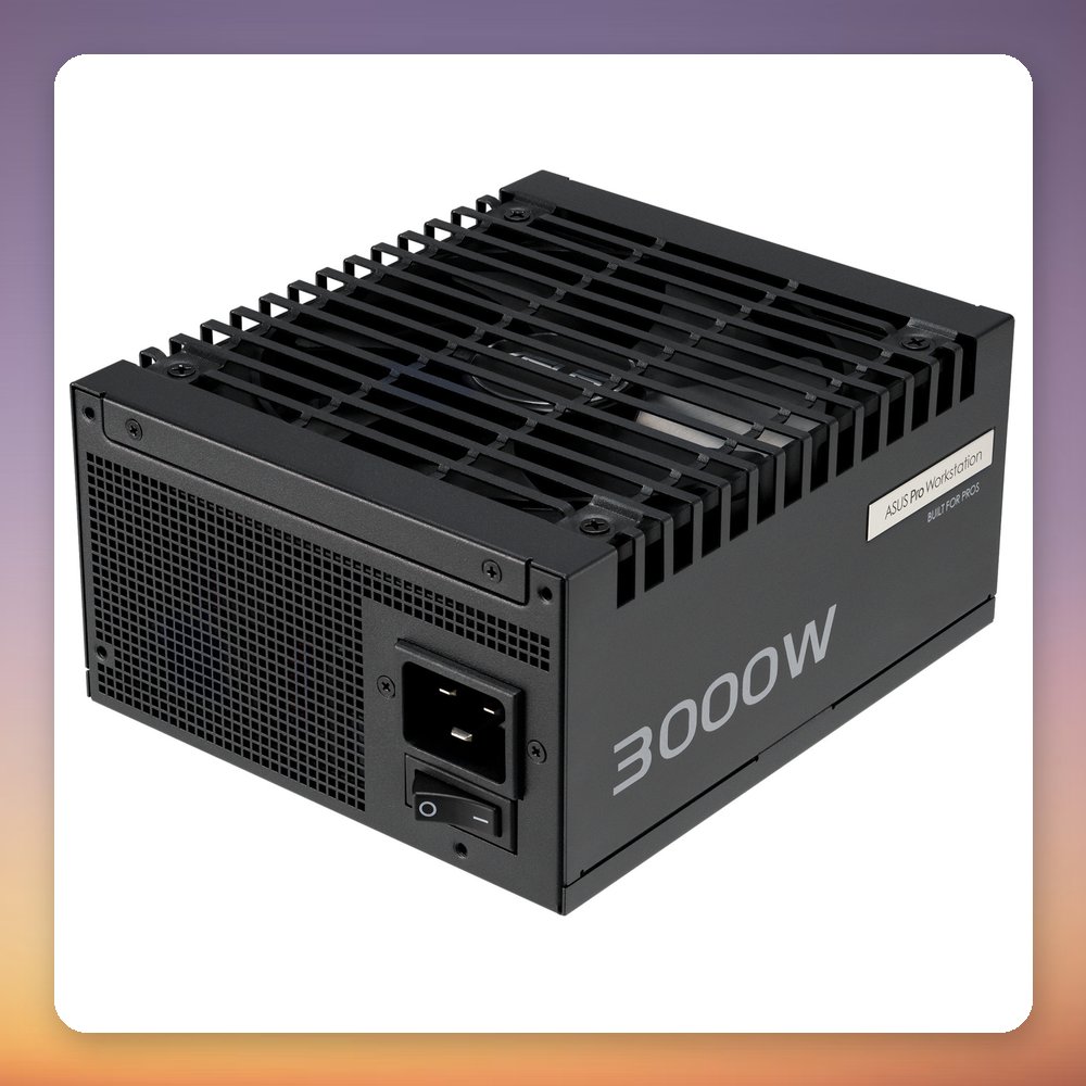 Asus Pro WS 3000W Platinum (PRO-WS-3000P) 3000W 80 PLUS Platinum Fully Modular ATX 3.1 PSU – image 2
