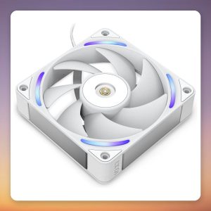 NZXT Performance Fan F120X 120 mm RGB PWM Case Fan, White, 104 CFM