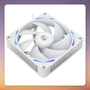 NZXT Performance Fan F140X 140 mm RGB PWM Case Fan, White, 116 CFM