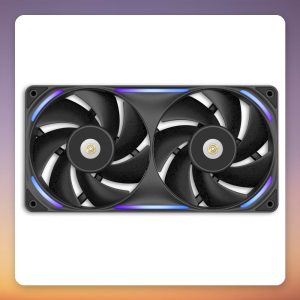 NZXT Performance Fan F240X 240 mm (2×120 mm) RGB PWM Radiator Fan, Black