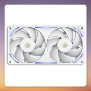 NZXT Performance Fan F240X 240 mm Dual 120 mm RGB PWM Fan, White