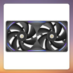 NZXT Performance Fan F280X 280 mm Dual 140 mm RGB PWM Fan, Black