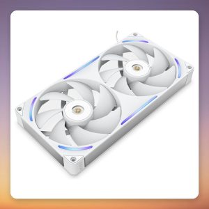 NZXT Performance Fan F280X 2x 140 mm RGB Radiator Fan, White, 2400 RPM