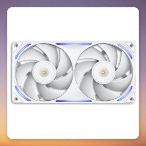 NZXT Performance Fan F280X 2x 140 mm RGB Radiator Fan, White, 2400 RPM