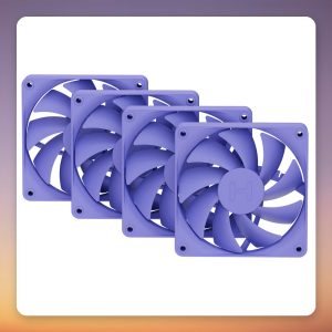 HYTE FA12 120 mm PWM Case Fan, Purple, 4-Pack