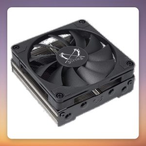 Scythe Shuriken 3 92 mm Low-Profile CPU Cooler, Black/Silver, 4 Heatpipes