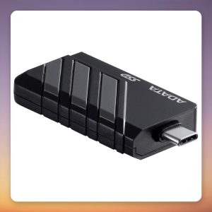 ADATA SC735 1 TB External SSD, USB-C 3.2 Gen 2, 1,050 MB/s, Black/Grey