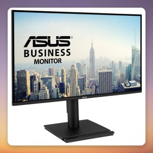Asus VA27AQSE 27-Inch QHD IPS Monitor, 75 Hz, Black, Height-Adjustable Stand