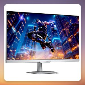 GigaByte M27Q2 QD ICE 27″ QHD 200 Hz SS-IPS Gaming Monitor, White, USB-C KVM