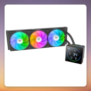 Thermaltake TH360-S V3 ARGB Sync 360 mm AIO Liquid CPU Cooler, Black