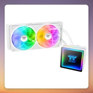 Thermaltake TH240-S V3 ARGB Sync 240 mm AIO Liquid Cooler, White, Snow Edition