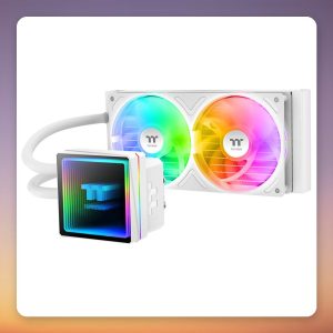 Thermaltake TH240-S V3 ARGB Sync 240 mm AIO Liquid Cooler, White, Snow Edition