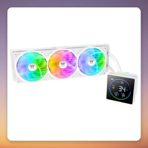 Thermaltake TH360-S V3 ARGB Sync 360 mm AIO Liquid Cooler, White, Snow Edition