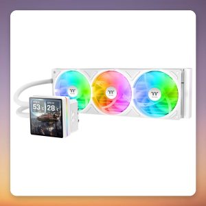 Thermaltake TH360 V3 Ultra ARGB Sync 360 mm AIO Liquid Cooler, White, Snow Edition