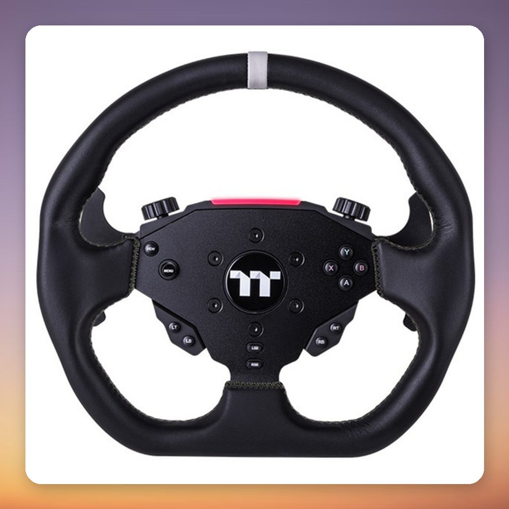 Thermaltake G15 Direct Drive Racing Wheel 15 Nm with Pedals Bundle, Black – image 2