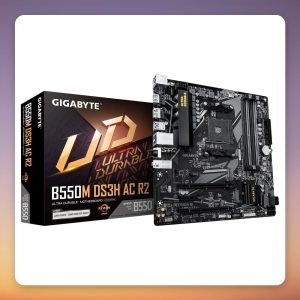 GigaByte B550M DS3H AC R2 AM4 Micro ATX Motherboard, Wi-Fi 5, DDR4