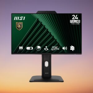 MSI PRO MP242PMGDE 23.8″ Full HD IPS Monitor with Webcam and Microphone
