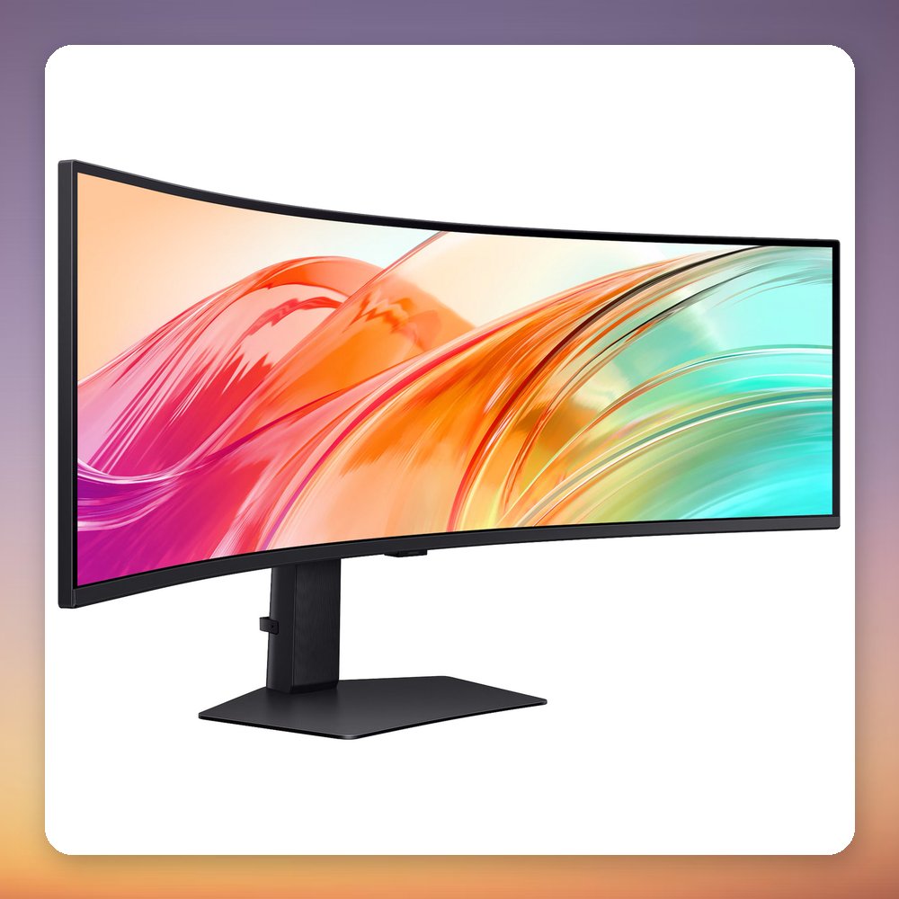 Samsung ViewFinity S49F950UAU 49-Inch 32:9 DQHD 120Hz Curved VA Monitor, USB-C 90W, KVM