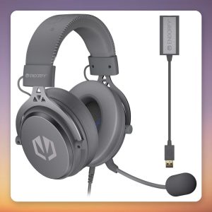 Endorfy VIRO Plus USB Alt Gray Wired Gaming Headset, 7.1 Virtual Surround, 53 mm Drivers
